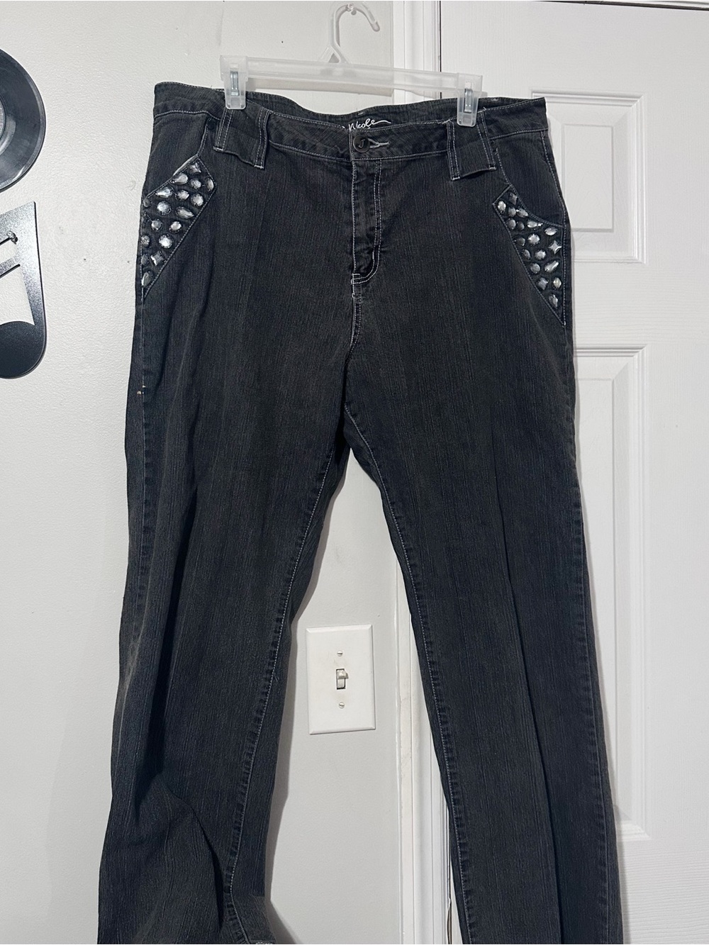 1990s Bejeweled Pocket Pants
